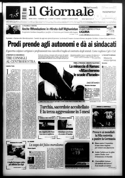 Il giornale del lunedi